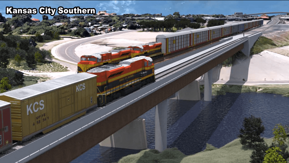 Railroad Laredo to Nuevo Laredo Bridge 2 (LNL2) in Mexico to Texas